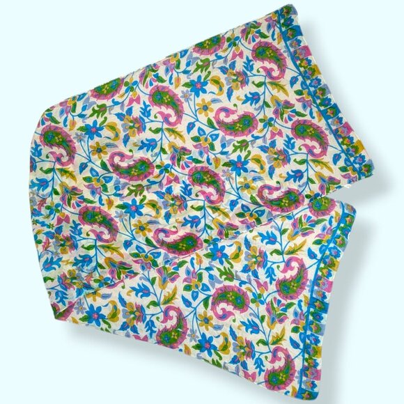 Vintage Colourful Silk Paisley Scarf - Picture 1 of 8